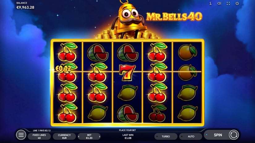 Mr. Bells 40 slot screen 3