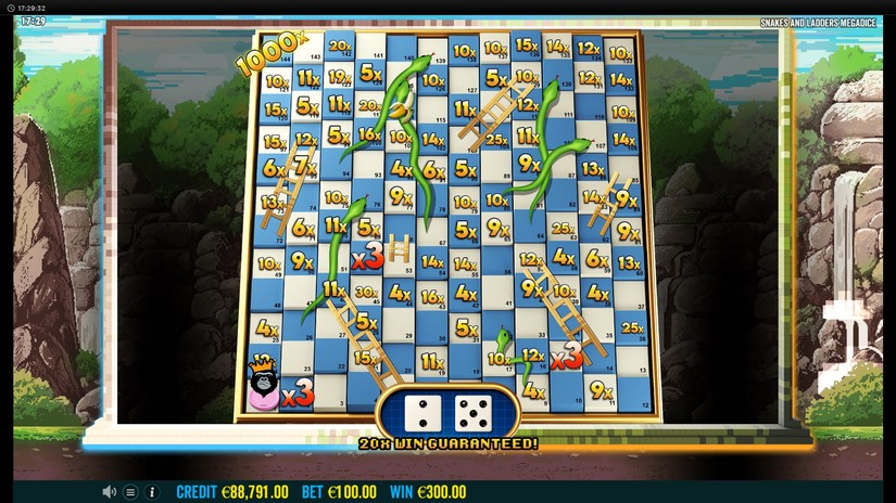 Snakes and Ladders Megadice slot screen 6