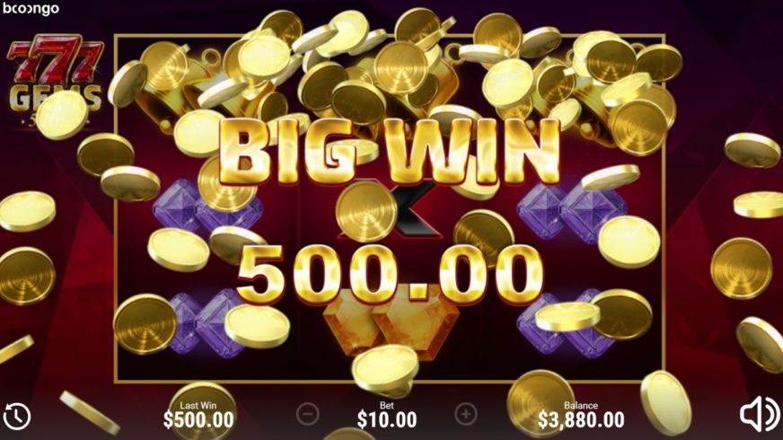 777 Gems slot screen 4