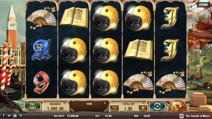 The Travels Of Marco slot screen 1