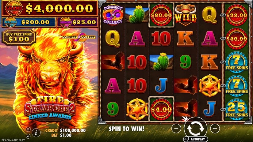 Fire Stampede 2 slot screen 1