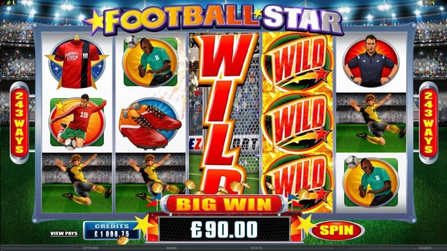 Football Star slot screen 1