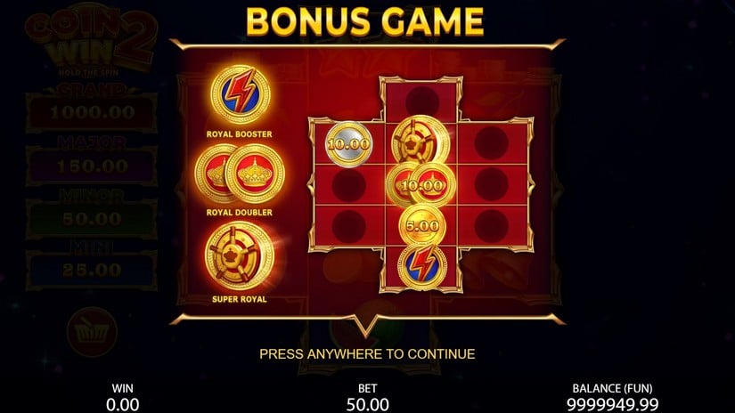 Coin Win 2: Hold the Spin slot screen 3