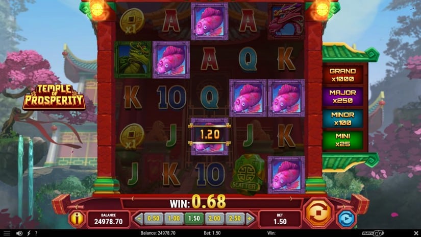 Temple of Prosperity slot screen 3