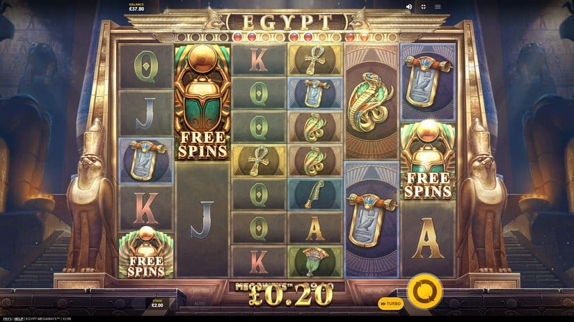 Egypt Megaways slot screen 3