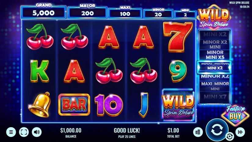 Wild Spin Deluxe slot screen 1