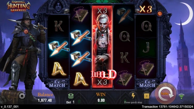 Nightfall Hunting slot screen 3