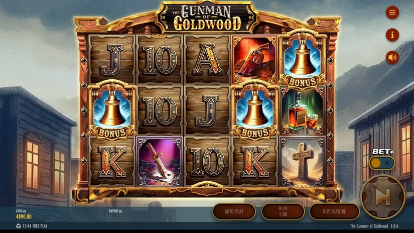 The Gunman of Goldwood slot screen 2