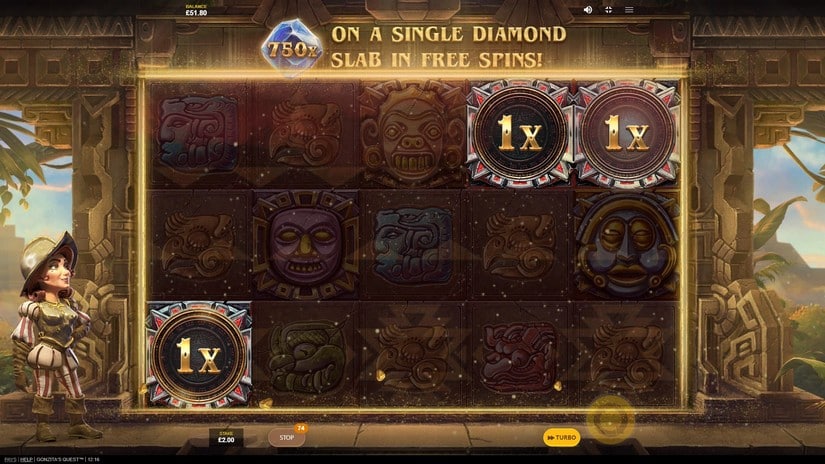 Gonzita’s Quest slot screen 4