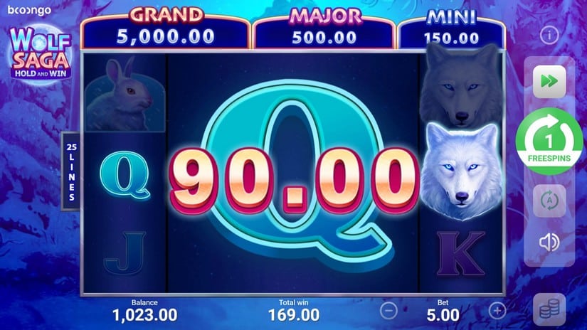 Wolf Saga slot screen 5