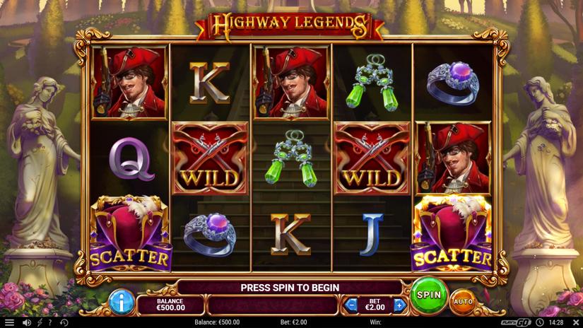 Highway Legends slot screen 1