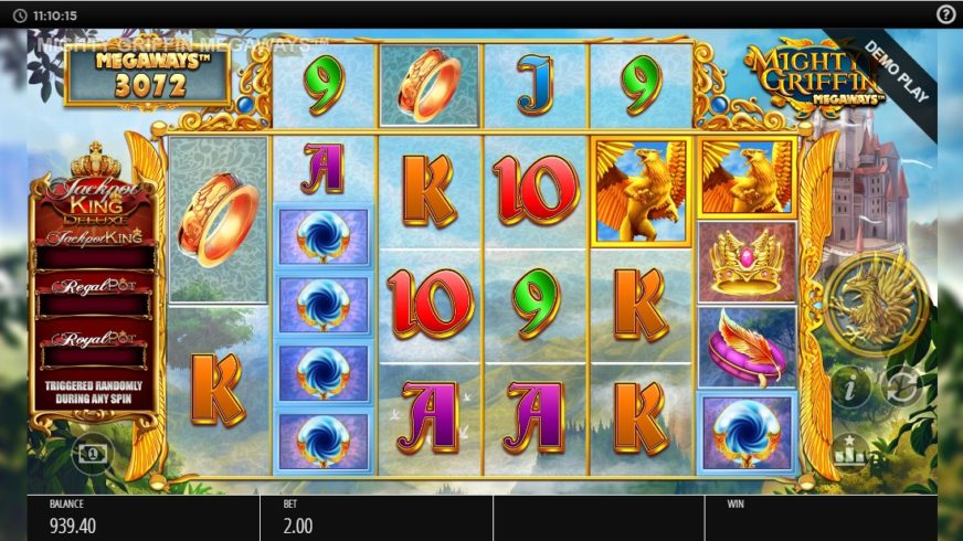 Mighty Griffin Megaways slot screen 4