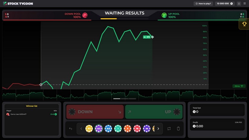 Stock Tycoon slot screen 1