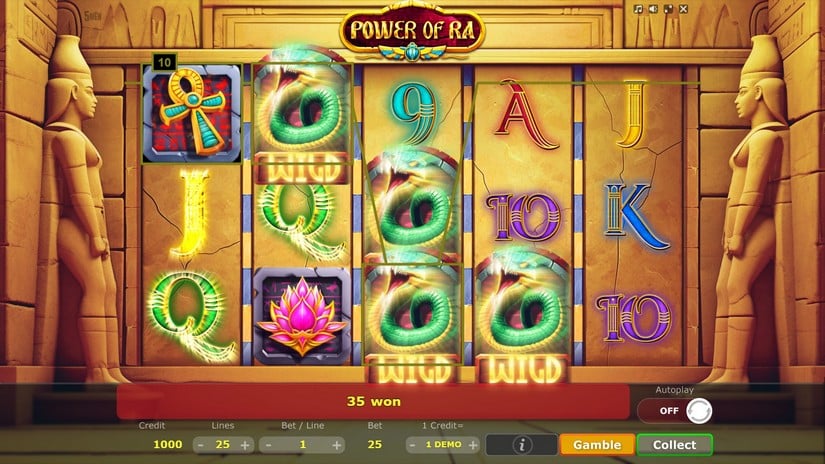 Power of Ra slot screen 5