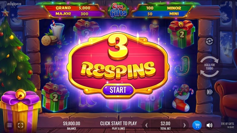 Eve of Gifts slot screen 3