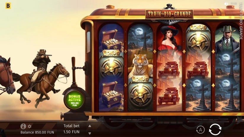 Train to Rio Grande slot screen 2