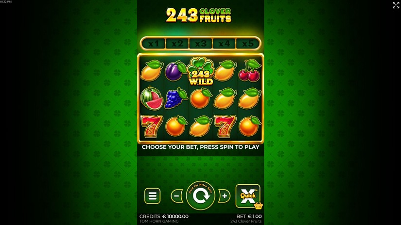 243 Clover Fruits slot screen 1
