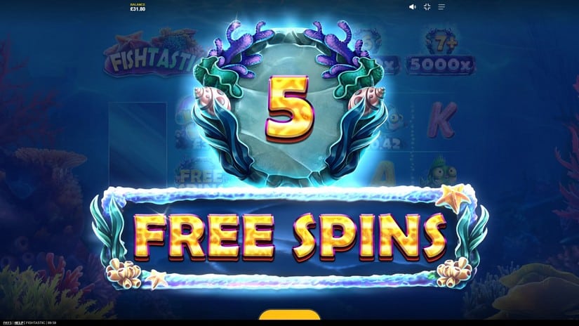 Fishtastic slot screen 3