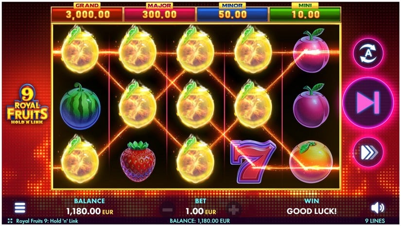 Royal Fruits 9: Hold ‘n’ Link slot screen 3