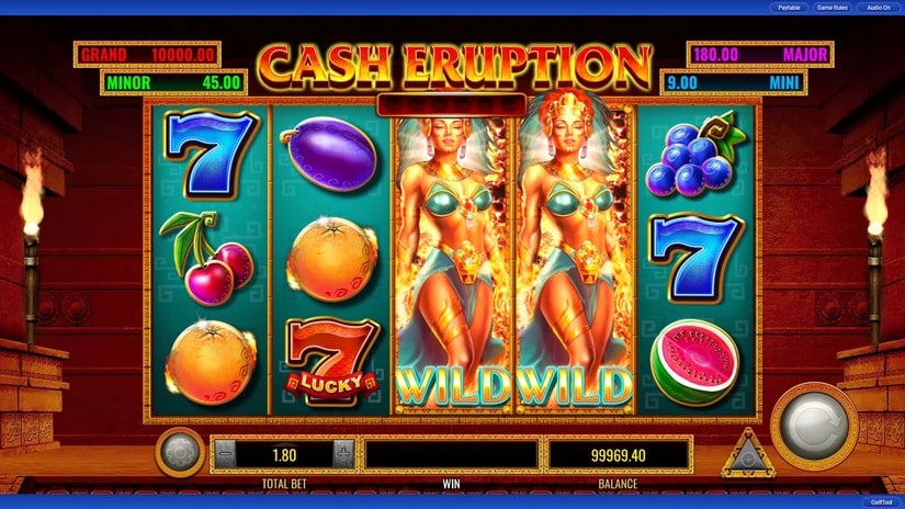 Cash Eruption slot screen 4