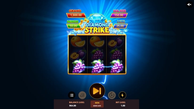 Diamond Strike slot screen 3