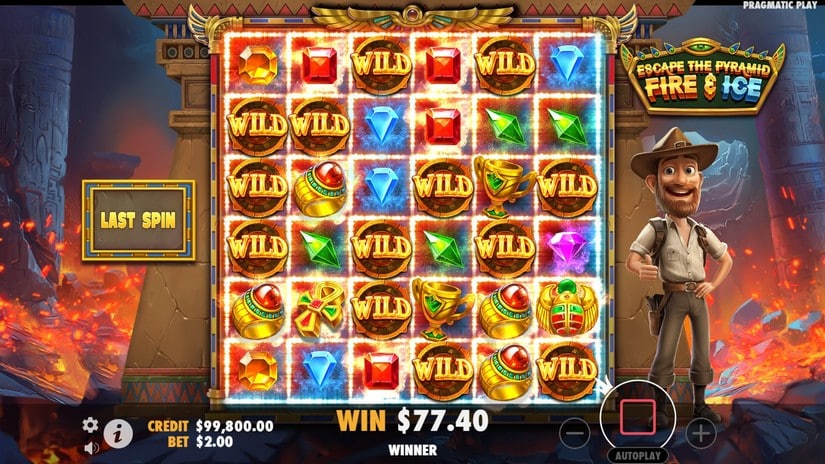 Escape the Pyramid – Fire & Ice slot screen 6