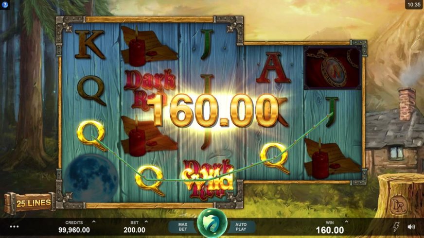 Wicked Tales: Dark Red slot screen 2