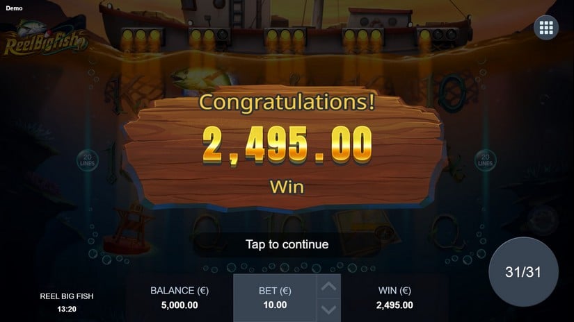 Reel Big Fish slot screen 8