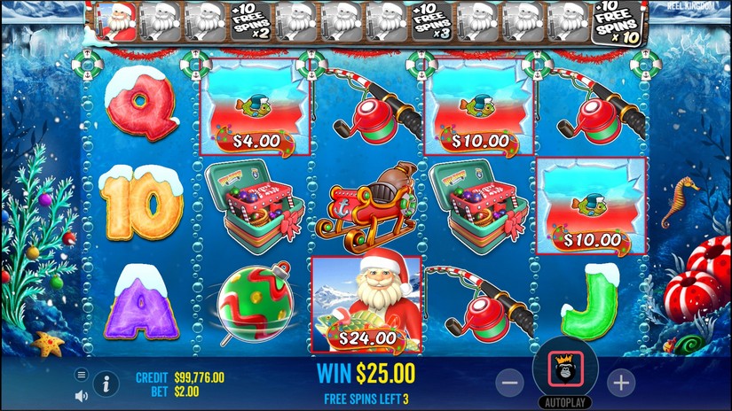 Christmas Big Bass Bonanza slot screen 5