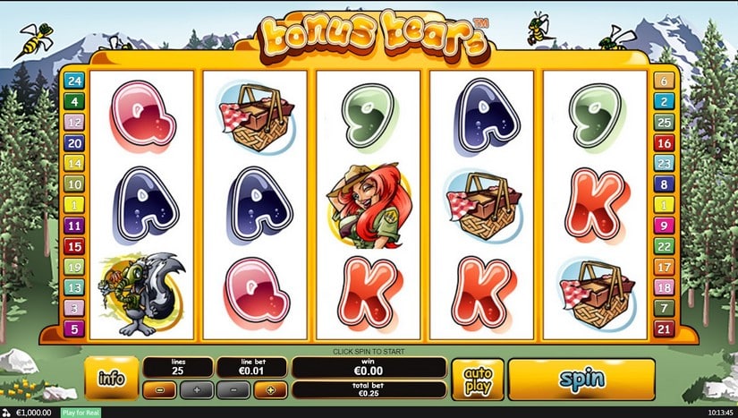 Bonus Bears slot screen 1