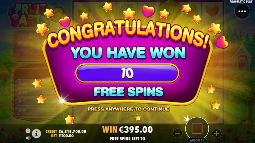 Fruit Party 2 slot screen 4