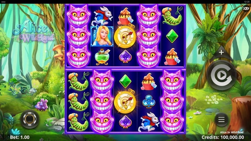 Alice in WildLand slot screen 1