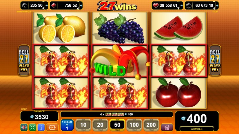 27 Wins slot screen 3