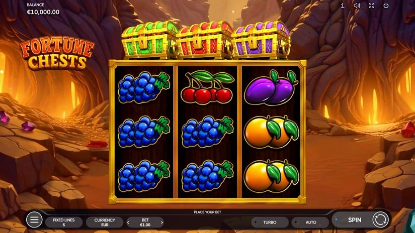 Fortune Chests slot screen 1