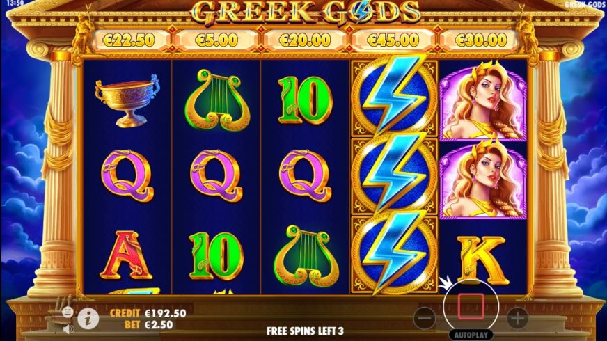 Greek Gods slot screen 4