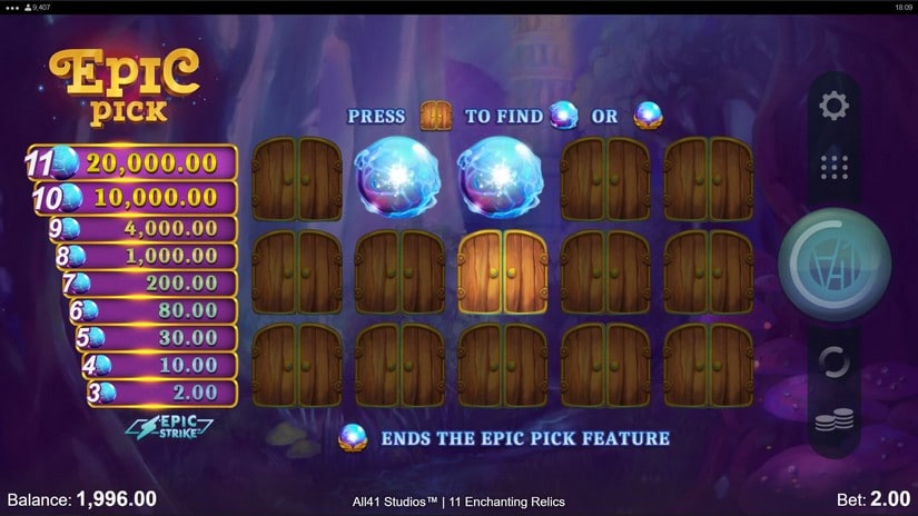 11 Enchanting Relics slot screen 5