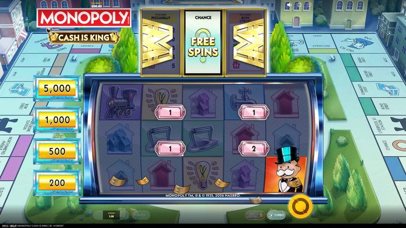 Monopoly Cash is King slot screen 2