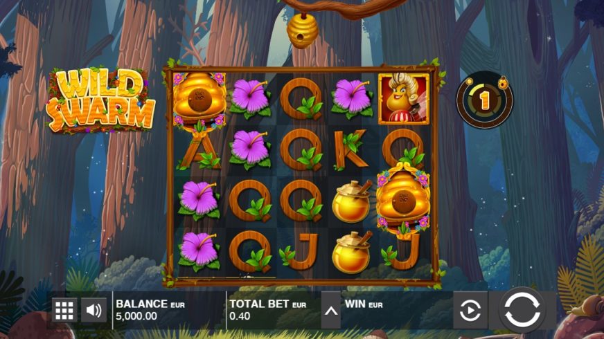 Wild Swarm slot screen 1