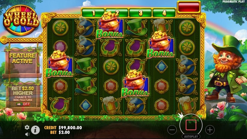 Wheel O’Gold slot screen 2