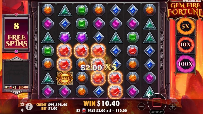 Gem Fire Fortune slot screen 4