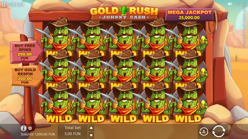 Gold Rush With Johnny Cash slot screen 2