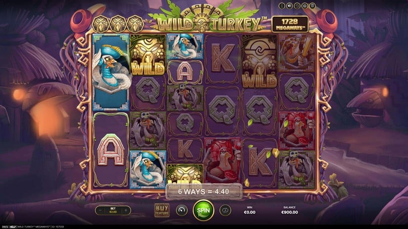 Wild Turkey Megaways slot screen 2