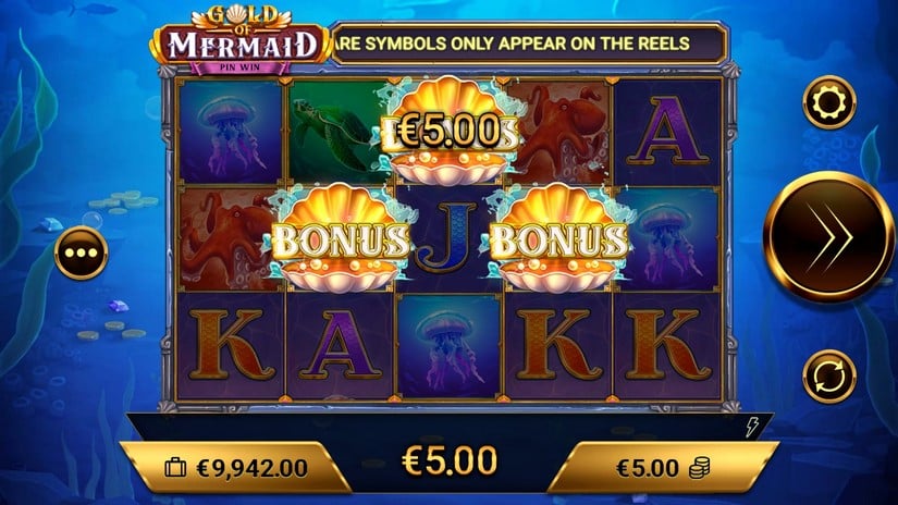 Gold of Mermaid slot screen 3