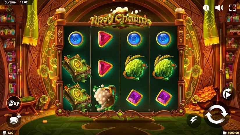 Tipsy Charms slot screen 1