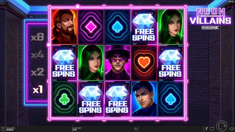 Neon Villains slot screen 2
