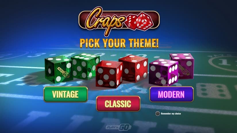 Craps slot screen 3