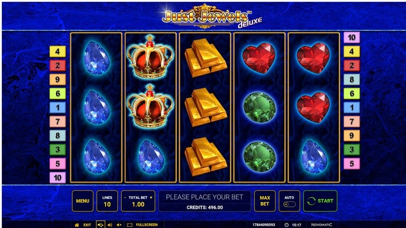 Just Jewels Deluxe slot screen 1