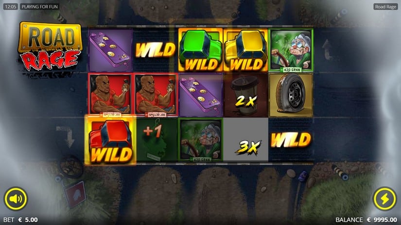 Road Rage slot screen 2