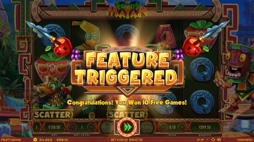 Fruity Mayan slot screen 2