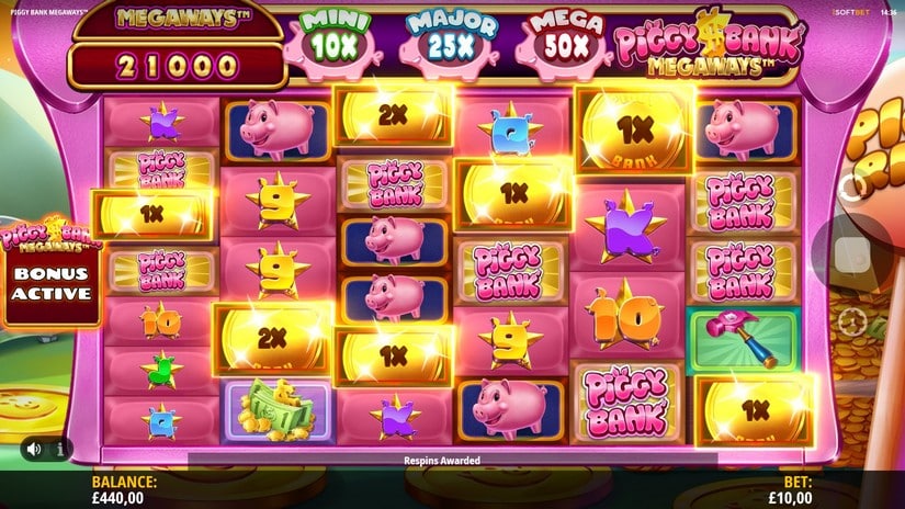 Piggy Bank Megaways slot screen 3